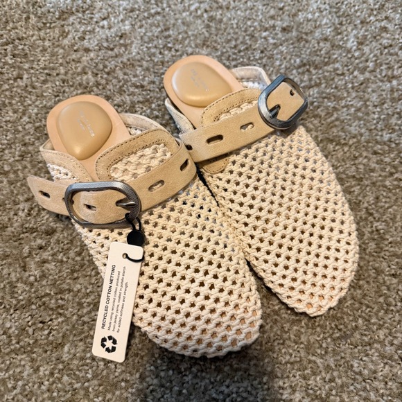 rag & bone Shoes - Rag & Bone Ansley mules Crochet cream 38 buckle classic boho designer cotton